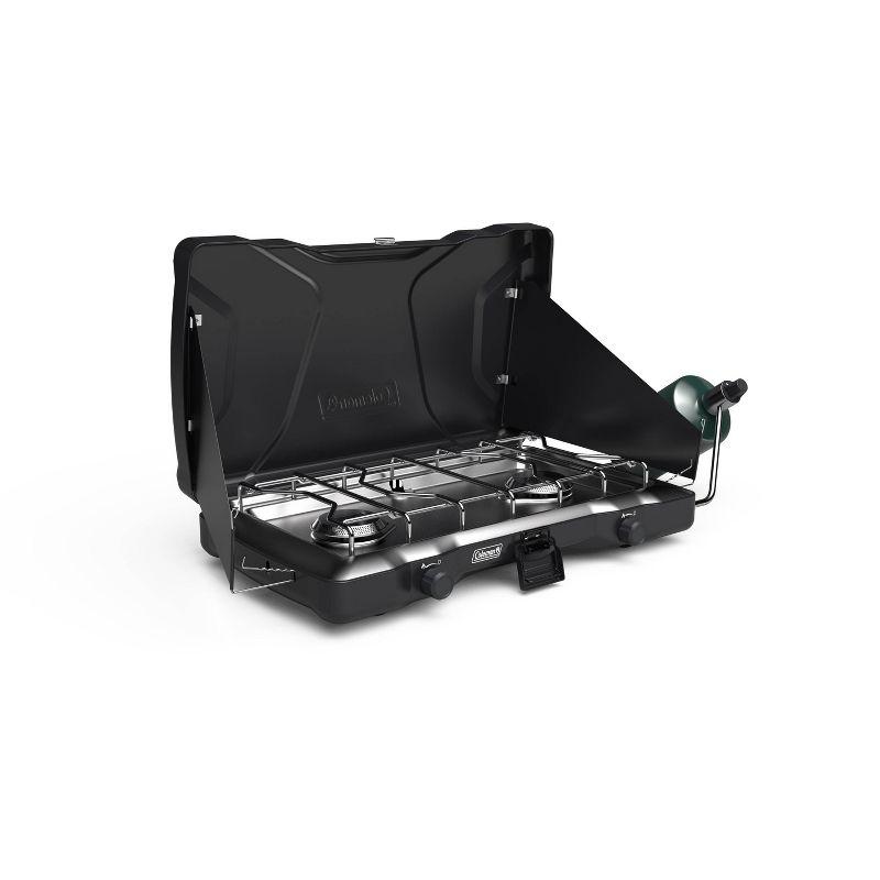 Coleman Triton Black 2-Burner Portable Gas Camping Stove