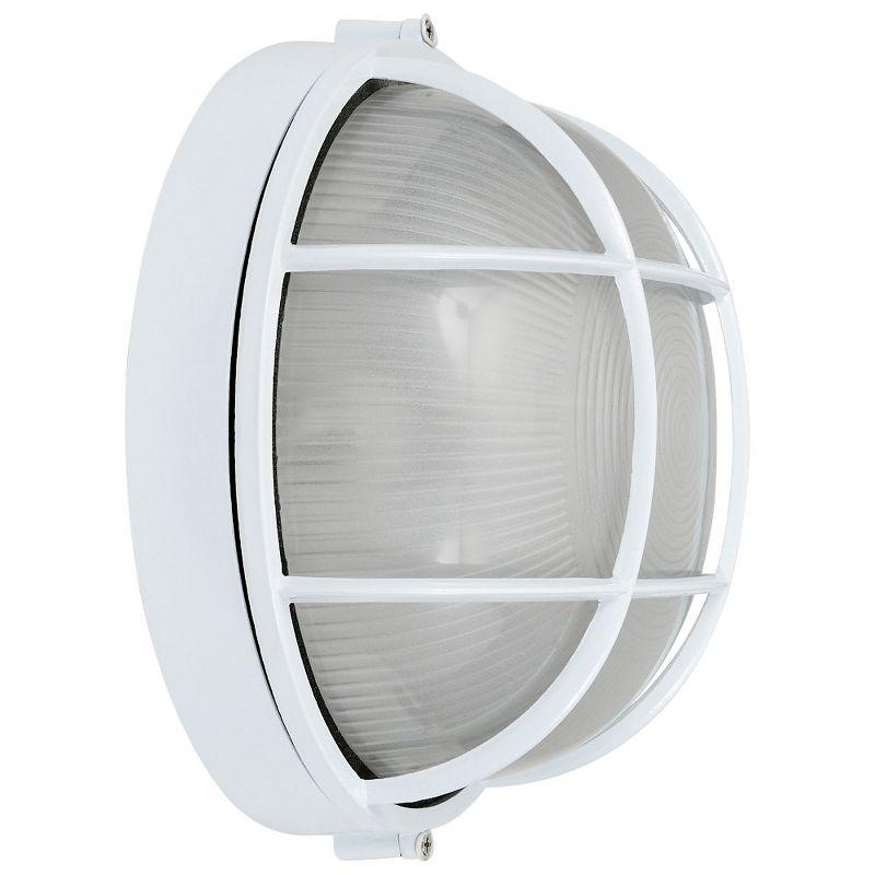 Nauticus White Aluminum 9.5" Outdoor Wall Light