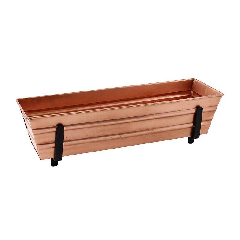 Small Galvanized Metal Rectangular Planter Box - ACHLA Designs