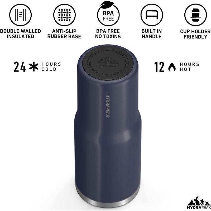 Hydrapeak Nomad 32 Oz Stainless Steel Double Vacuum Insulated Tumbler With Carrying Handle And Leakproof Sip Lid