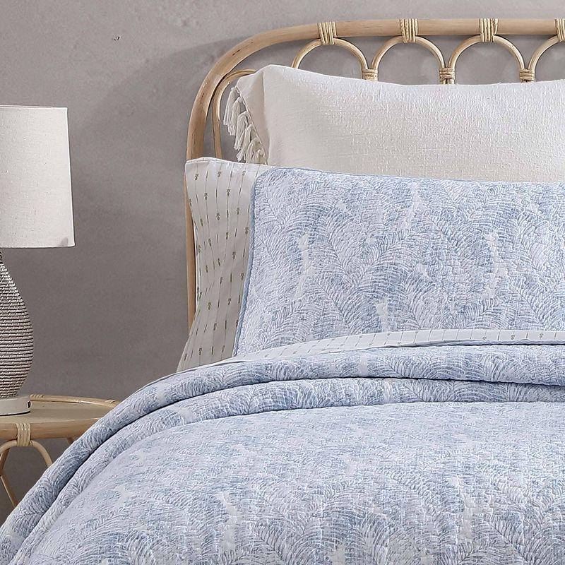 Distressed Water Leaves Cotton Quilt Set - Tommy Bahama