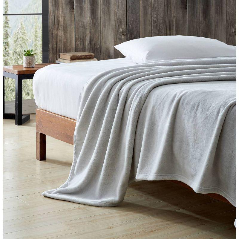 Eddie Bauer Solid Ultra Soft Plush Reversible Blanket