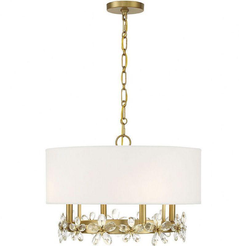 Savoy House Dahlia 4 - Light Pendant in  Warm Brass
