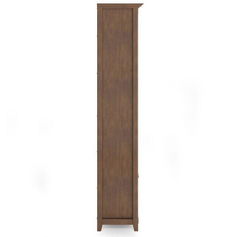 Simpli Home Amherst 30"W Solid Wood 5 Shelf Bookcase with Adjustable Shelves & Reviews | Wayfair