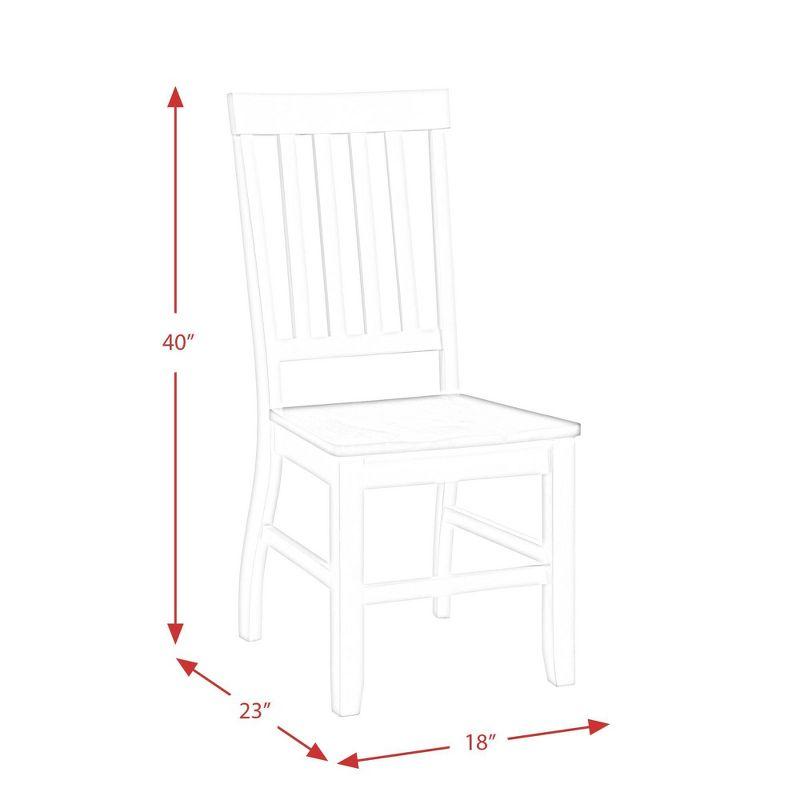 2pc Jamison Two-Tone Side Chair Set White - Picket House Furnishings