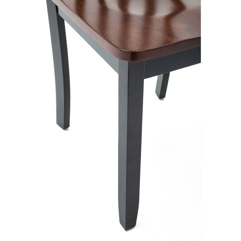 Bloomington Dining Chairs Black And Cherry (Set Of 2) - Boraam: Rubberwood, Comfort Backrest, 250lbs Capacity