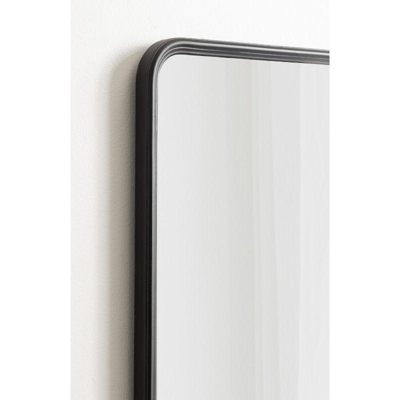 Kate and Laurel Caskill Rectangle MDF Rectangle Mirror, 24x36, Black
