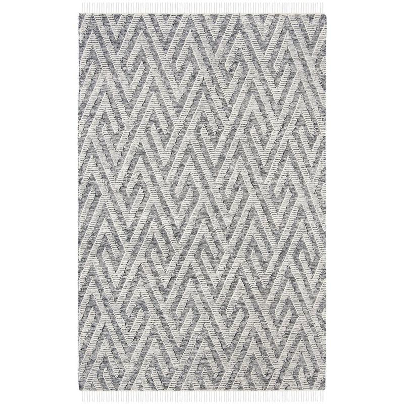 Union Rustic Reliford Kilim Hand Loomed Wool Geometric Rug