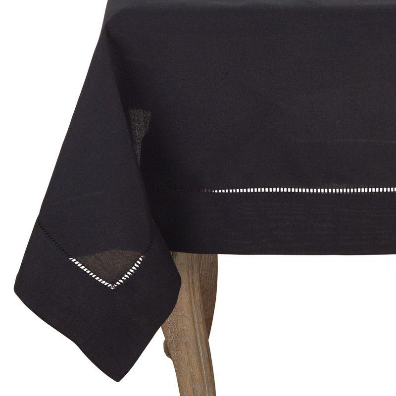 Saro Lifestyle Classic Hemstitch Border Tablecloth