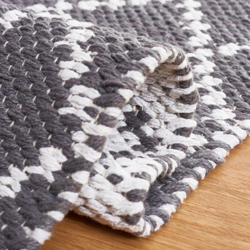 Montauk MTK706 Hand Woven, Flat Weave Indoor Area Rug - Dark Grey/Ivory - 5'x8' - Safavieh