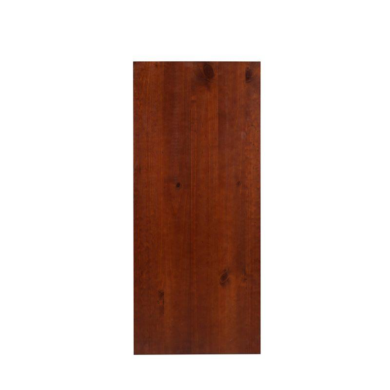 46" Titian Transitional Writing Desk Tobacco - Linon: Home Office Furniture, Pine Frame, Metal Hardware