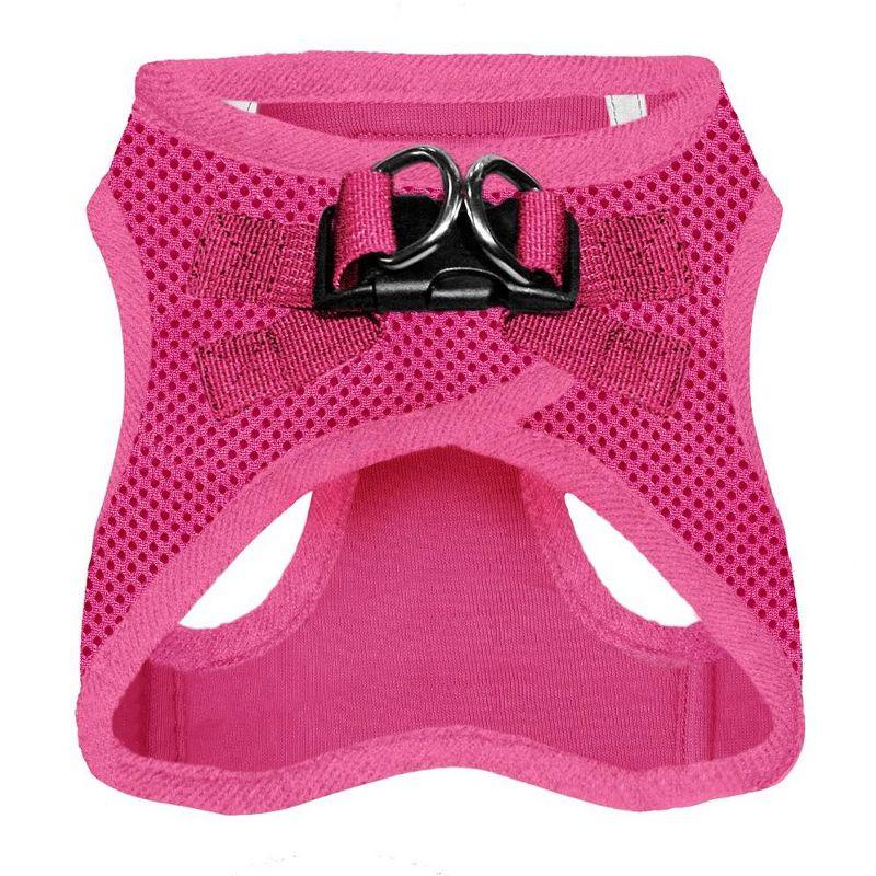 Voyager Step-In Air Dog Harness for Small and Medium Dogs, Breathable Mesh, Fuchsia (Matching Trim), S