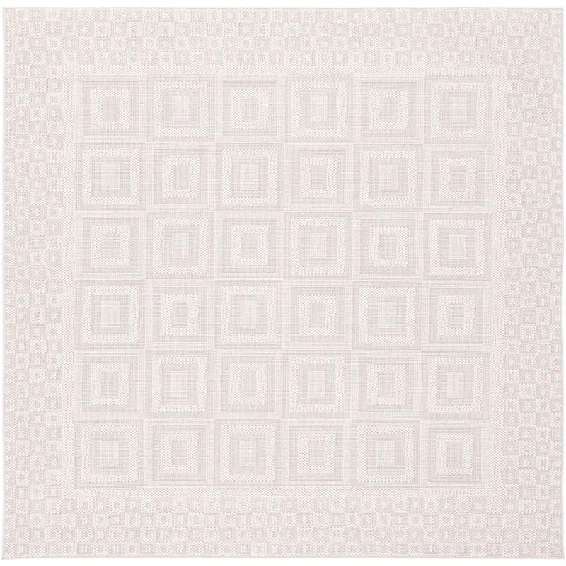 Trends TRD106 Power Loomed Area Rug - Beige/Ivory - 6'7"x6'7" - Safavieh.