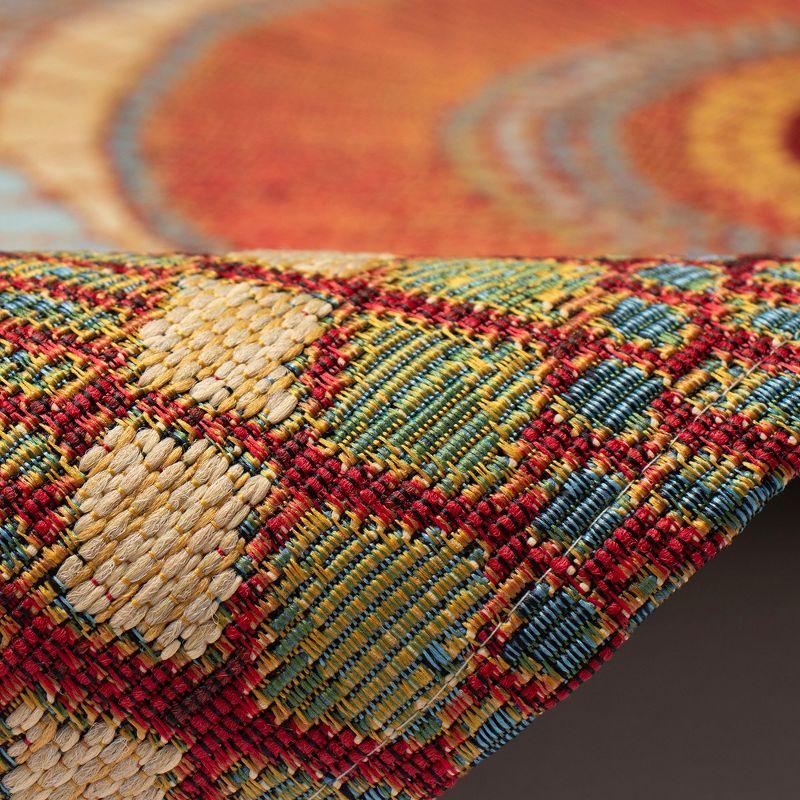 Liora Manne Marina Circles Indoor/Outdoor Rug Saffron 3'3" x 4'11"