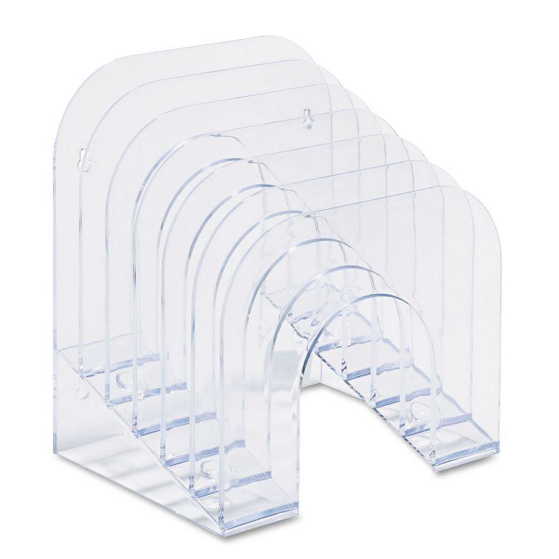 Clear Plastic Six-Tier Jumbo Incline Sorter