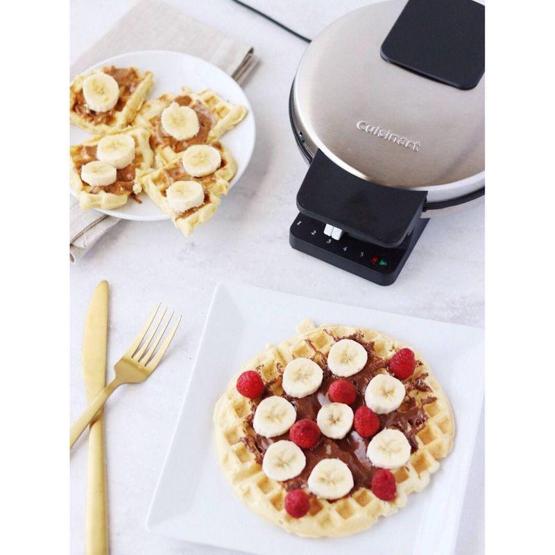 Cuisinart Classic Waffle Maker - Stainless Steel - WMR-CAP2: Nonstick, Temperature Control, 1000W, 4 Cavities, BPA-Free