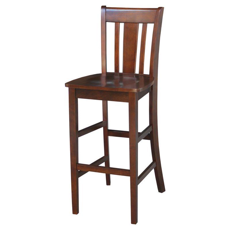 Espresso San Remo 30" Solid Wood Barstool