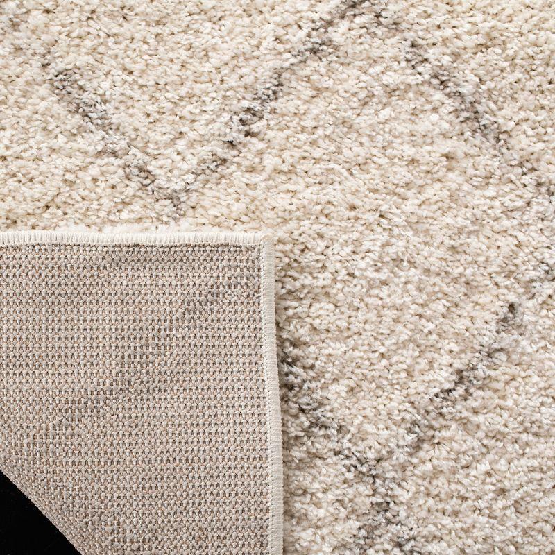 Arizona Shag ASG742 Power Loomed Indoor Area Rug - Ivory/Beige - 9'x12' - Safavieh