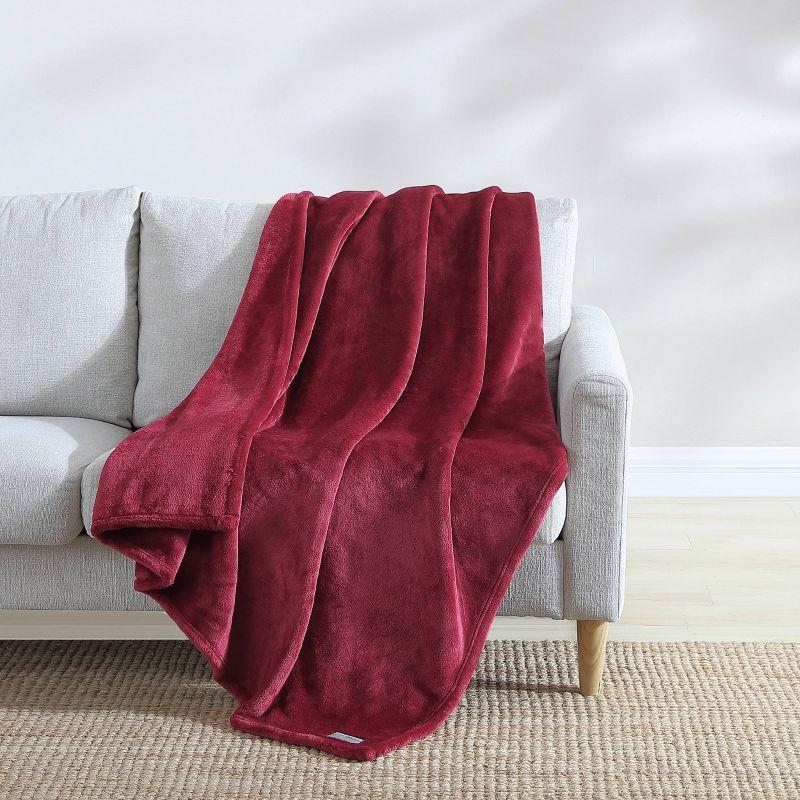 Eddie Bauer Ultra Lux Plush Solid Throw Blanket