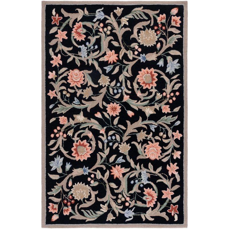 Chelsea HK56 Handmade Area Rug - 6'x9' - Black - Safavieh