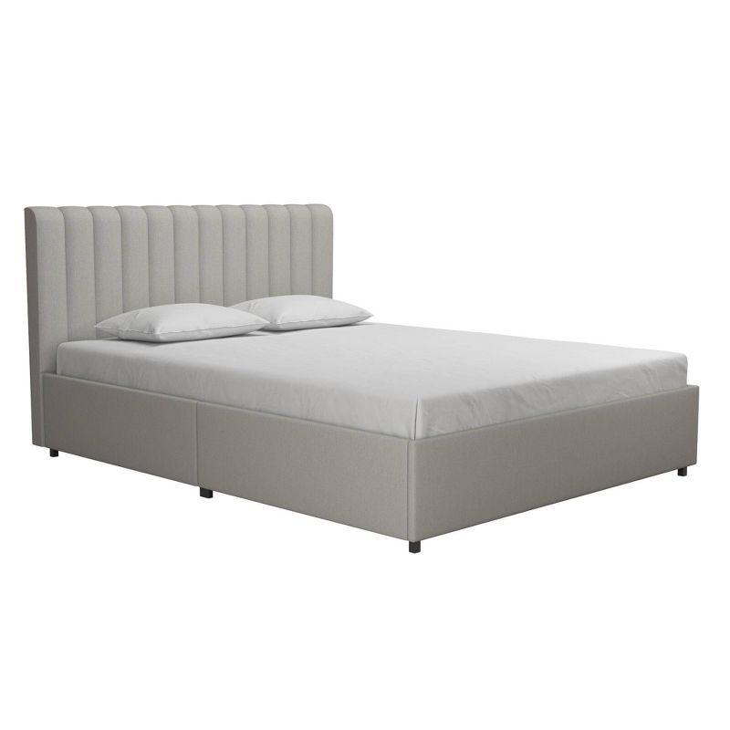 Brittany Upholstered Unfinished Platform Storage Bed