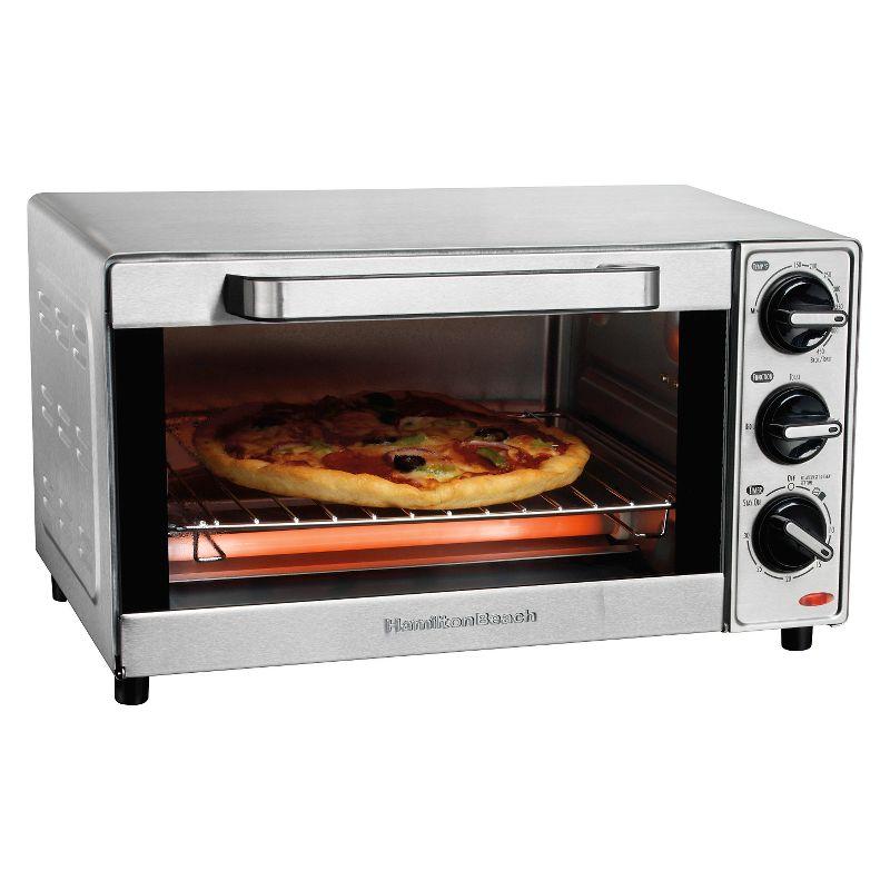 Hamilton Beach® Large 4-Slice Countertop Toaster Oven & Pizza Maker & Reviews | Wayfair
