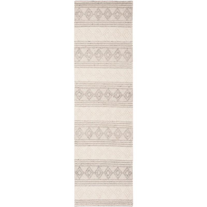 Natura NAT750 Hand Woven Runner Rug - Grey/Ivory - 2'x12' - Safavieh.