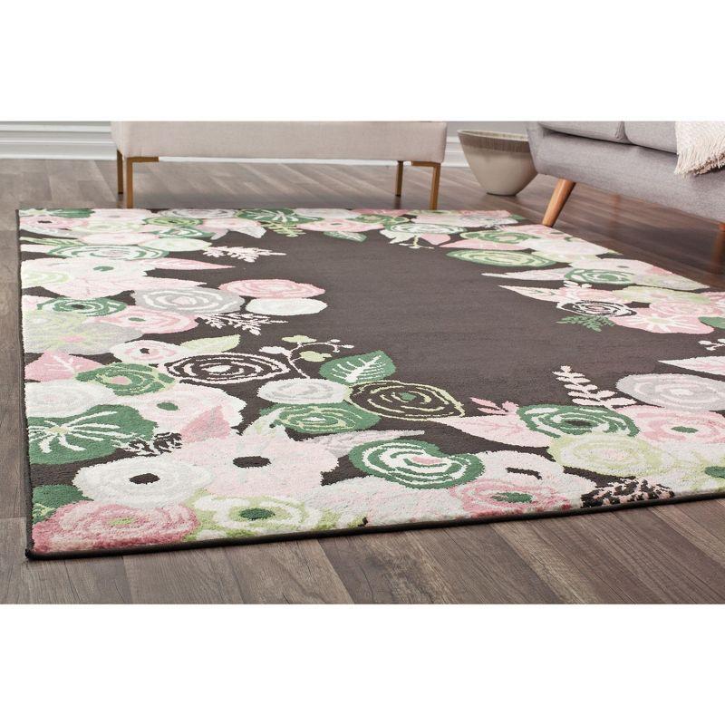 Rugs America Hanna Floral Transitional Area Rug