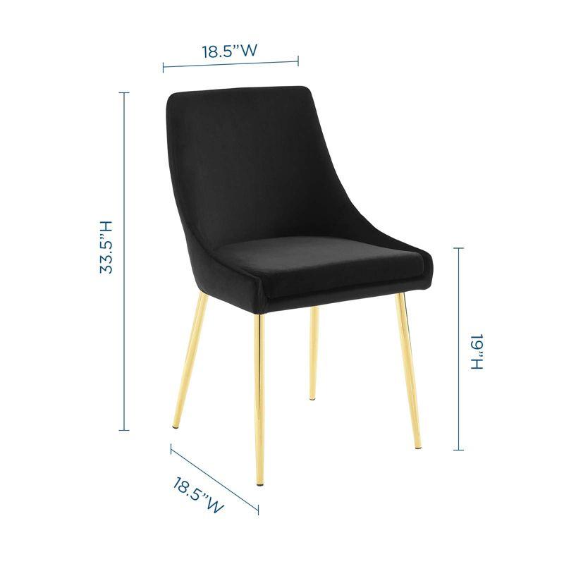 Modway Viscount Performance Velvet Dining Chairs