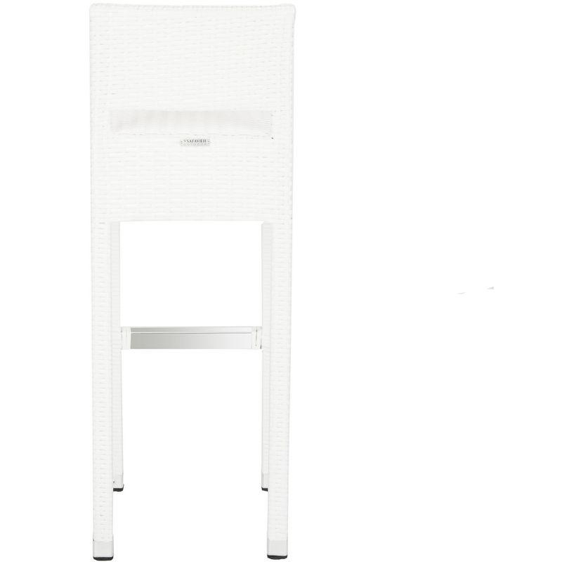 Landry Barstool - Indoor/Outdoor - FOX5212 - White - Safavieh