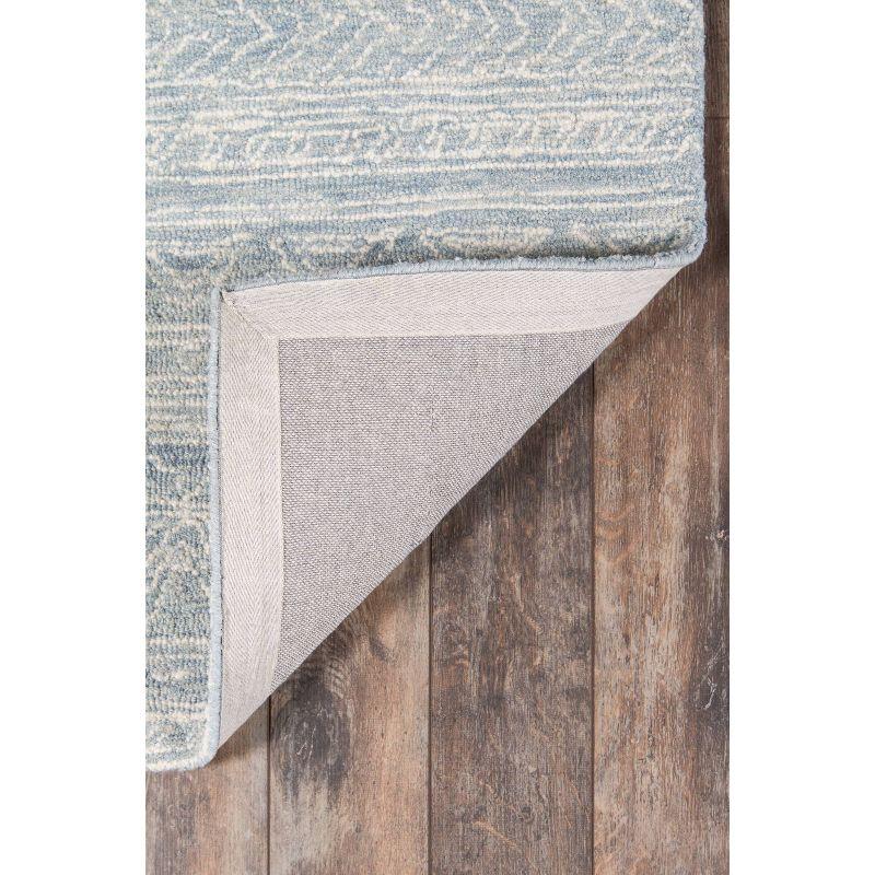 2'x3' Mallorca Paityn Accent Rug Light Blue - Momeni: Modern Geometric Wool Area Rug, Low Pile, Handmade, Indoor Use