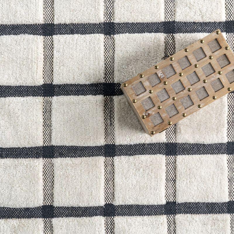 Emily Henderson x Rugs USA - Rowena Checked Wool Indoor Area Rug