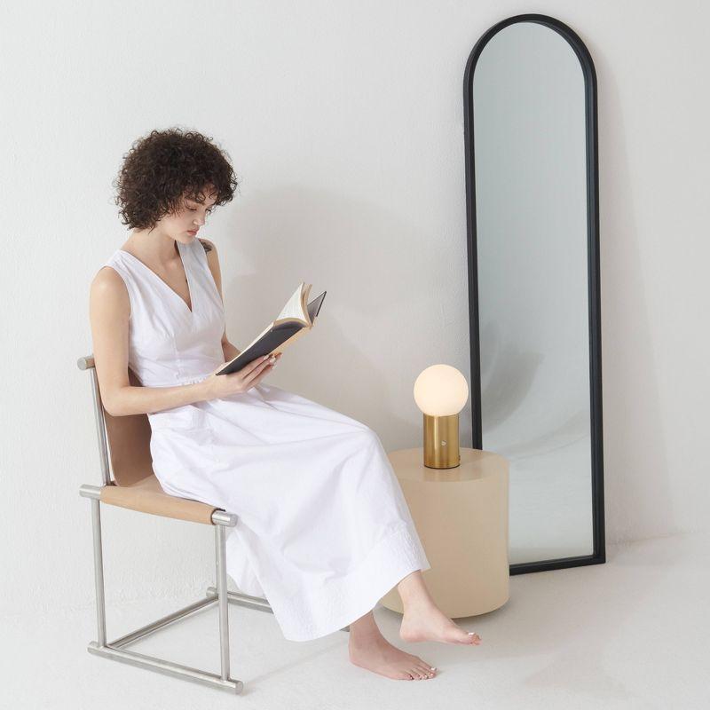 Kai 11 in. Modern LED Bedside Globe Table Lamp with Built-In Dimmer