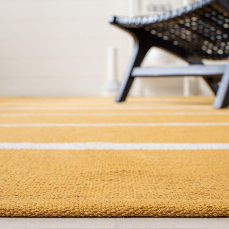 Montauk MTK311 Hand Woven Indoor Area Rug - Gold/Ivory - 6'x9' - Safavieh