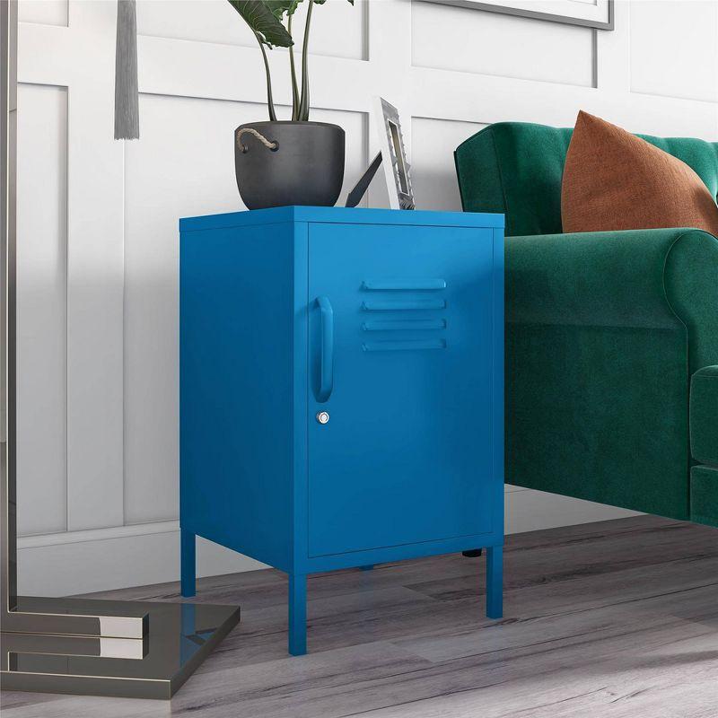 Cache Metal End Table with Storage