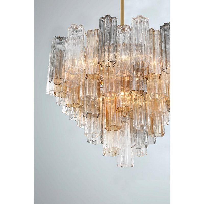 Crystorama Lighting Addis 12 - Light Chandelier in  Aged Brass