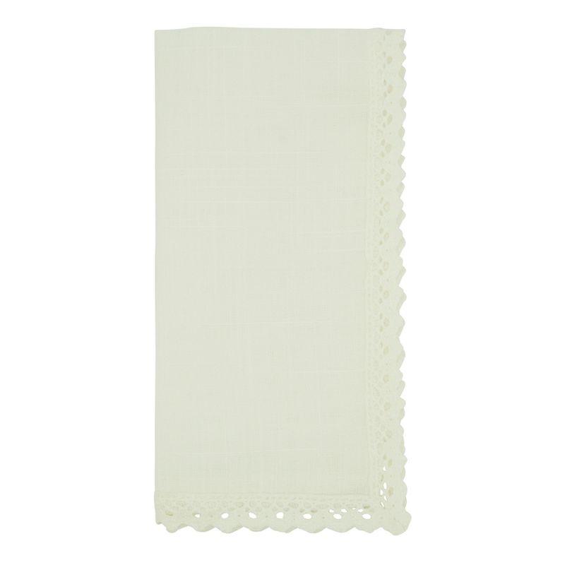 Saro Abilene Collection Polyester Square Napkin (Set of 4)