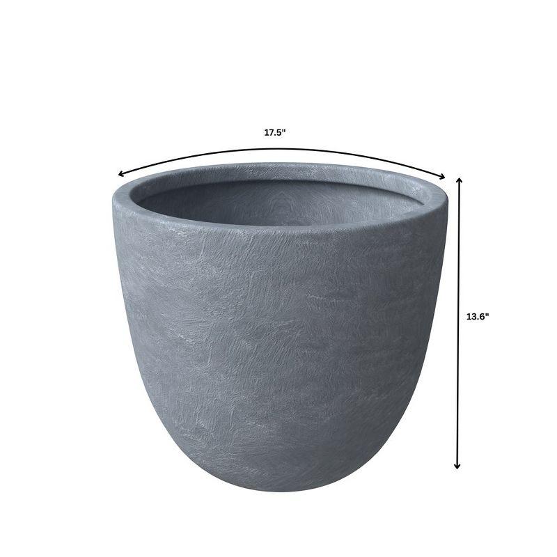 LeisureMod Tapered Round Planter Pot with Drainage Holes for Indoor and Outdoor Dahlia Collection