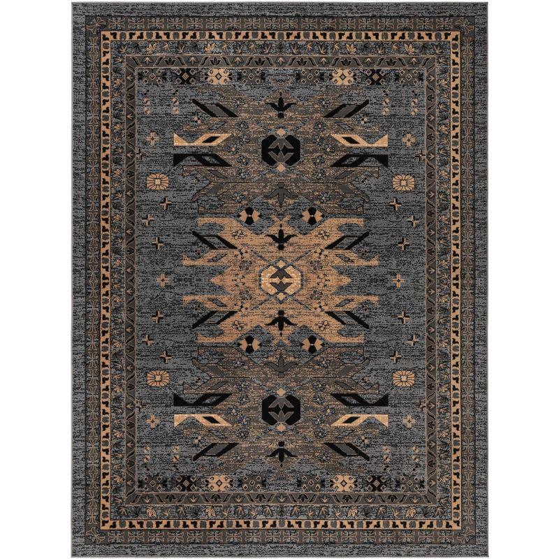 Unique Loom 9' 0 x 12' 0 Gray Taftan Oasis Area Rug
