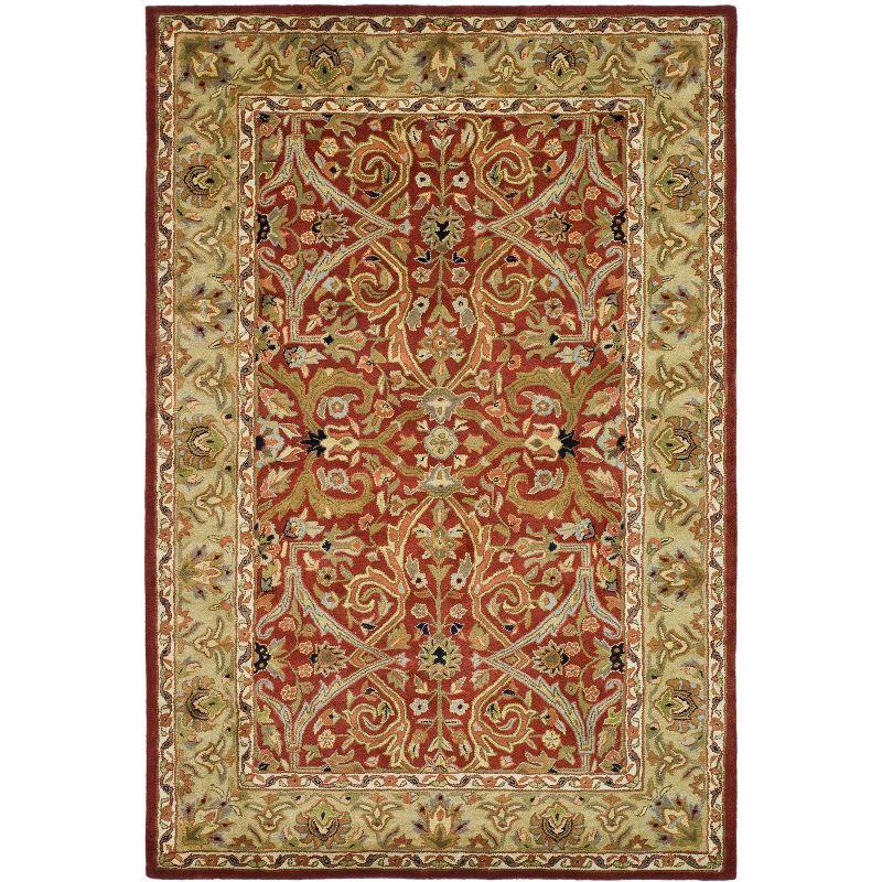 Heritage HG644 Handmade Area Rug - 6'x9' - Red/Gold - Safavieh