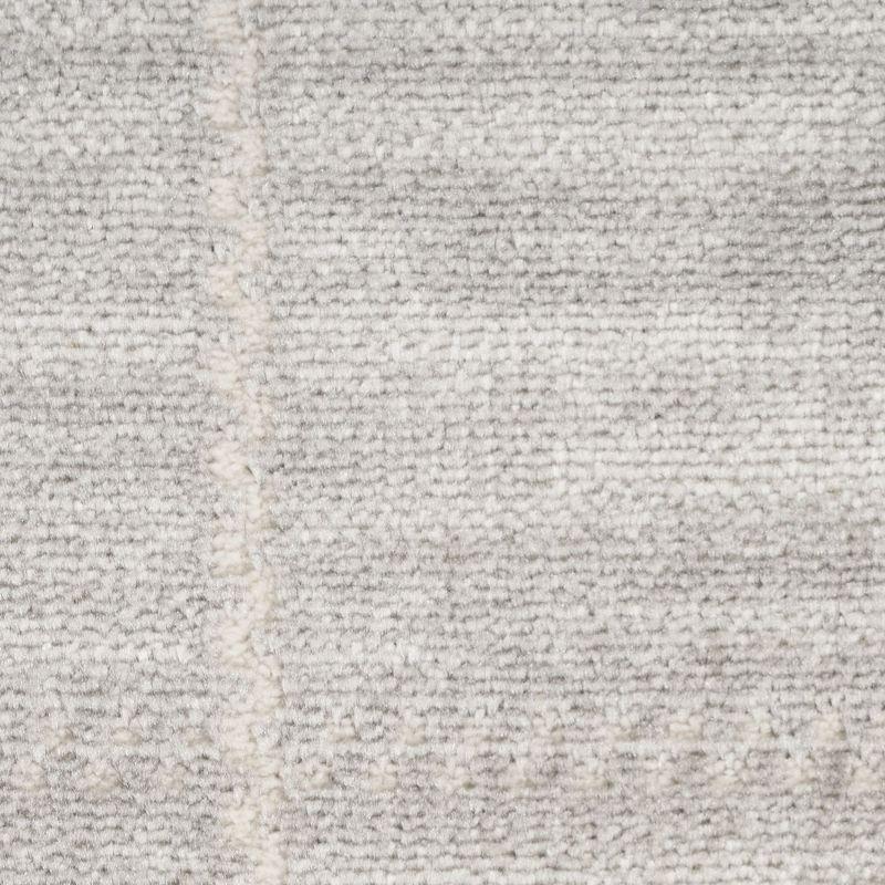 Nourison Serenity Home Contemporary Indoor Area Rug Light Grey 7'10" x 9'10"