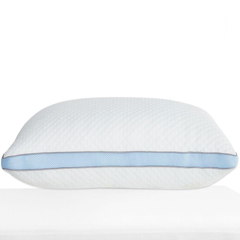 Luxury Queen Size Pillow - Adjustable Loft Memory Foam - Soft Down Alternative - Cooling Hotel Pillows for Back, Stomach or Side Sleepers