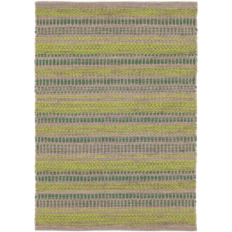 Annie Selke - Dash & Albert Sooner Than Later Green Handwoven Indoor/Outdoor Rug, 2x3, Green
