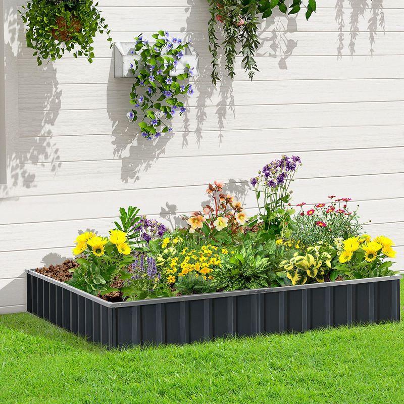 Outsunny Metal Planter Box