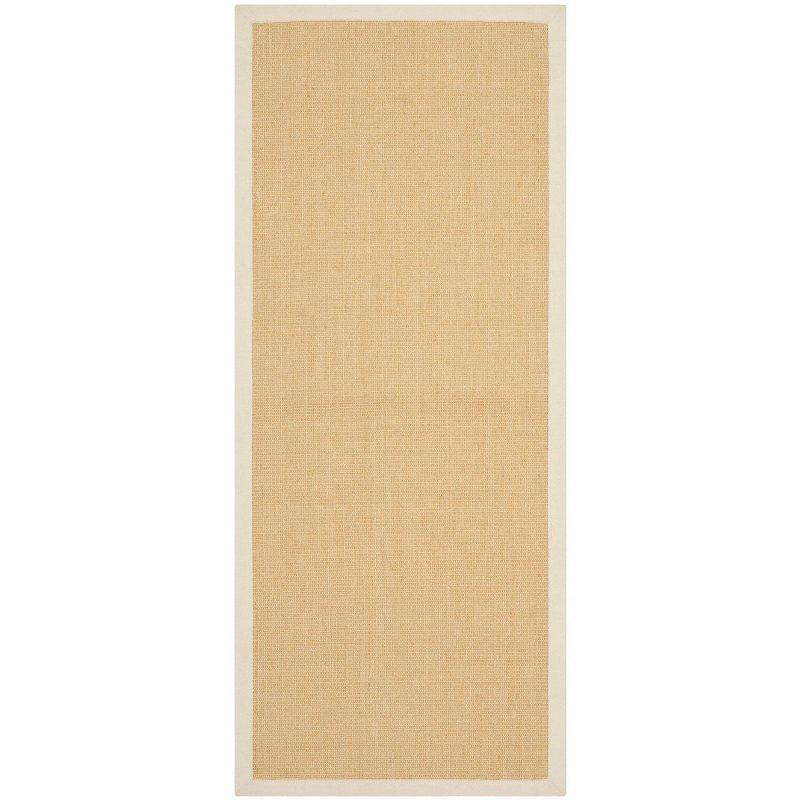 Natural Fiber NF441 Power Loomed Indoor Runner Rug - Maize/Wheat - 2'6"x12' - Safavieh.