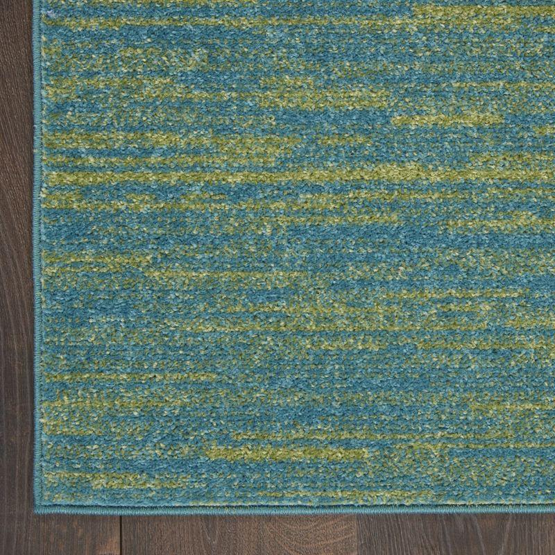 Nourison Nourison Essentials NRE01 Indoor/outdoor Area Rug - Blue Green 4' x 6'