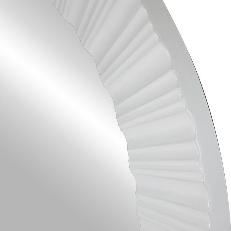 Northlight Seasonal Elegant 20" Contemporary Fluted Round Mirror Wall Decor & Reviews | Wayfair