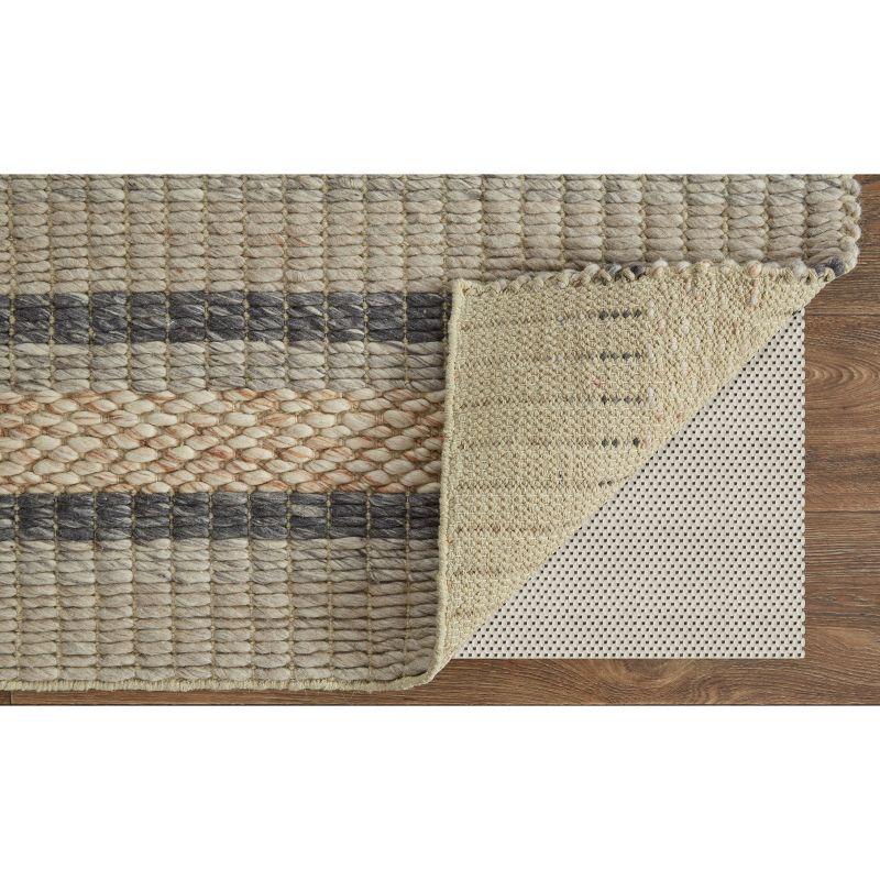 Berkeley Transitional Stripes Ivory/Tan/Gray Area Rug