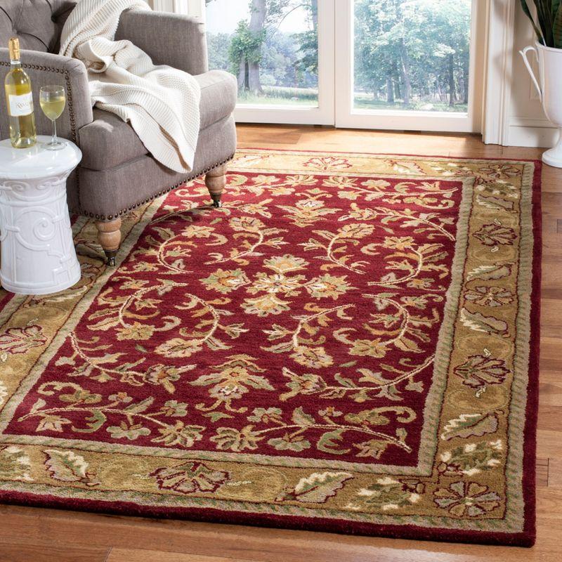 Heritage HG170 Handmade Area Rug - 7'6"x9'6" - Red/Gold - Safavieh