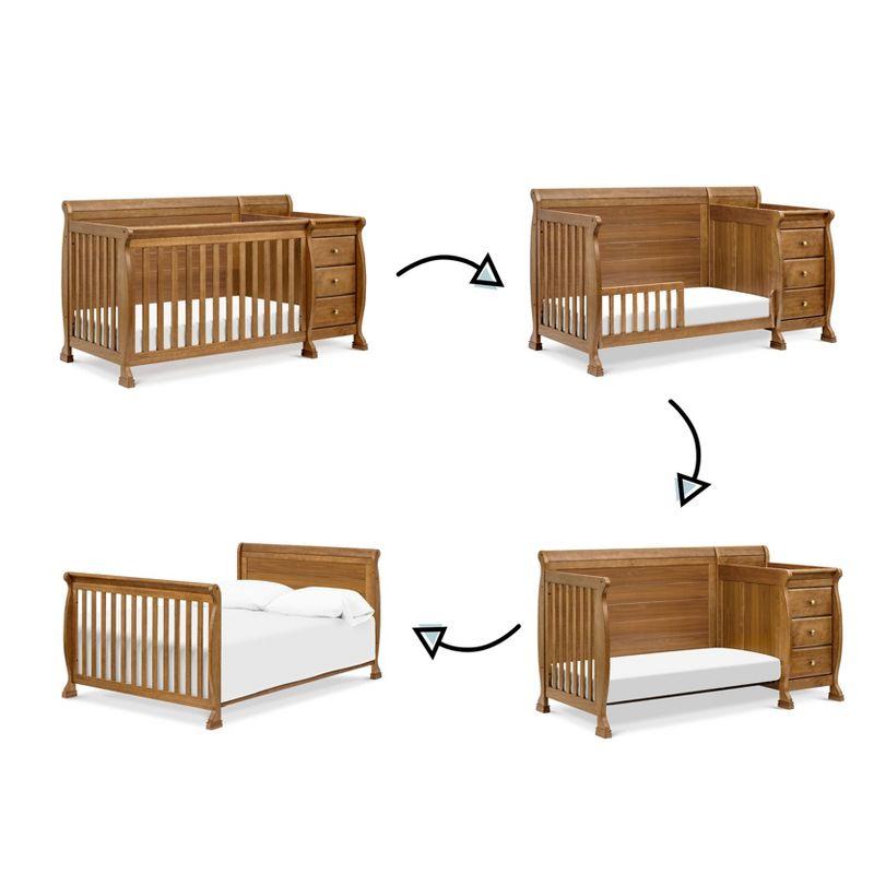 DaVinci Kalani 4-in-1 Convertible Crib & Changer - Chestnut